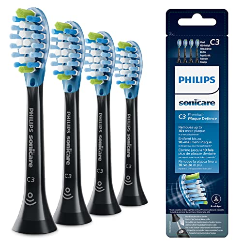 Philips Sonicare Original C3 Premium Plaque Defence Standard Schallzahnbürstenköpfe – 4er-Pack in Schwarz nur 24,76€ statt 29,71€