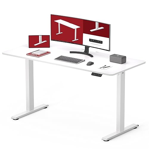 SANODESK QS1 110 x 60 cm Höhenverstellbarer Schreibtisch Elektrisch 2-Fach-Teleskop mit Memory-Steuerung – Nur 99,98€ statt 139,99€