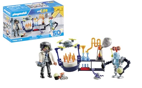 Schnapp dir das PLAYMOBIL myLife 71450 Forscher mit Robotern für nur 7,99€ und feiere eine aufregende Wissenschaftsparty im Labor!