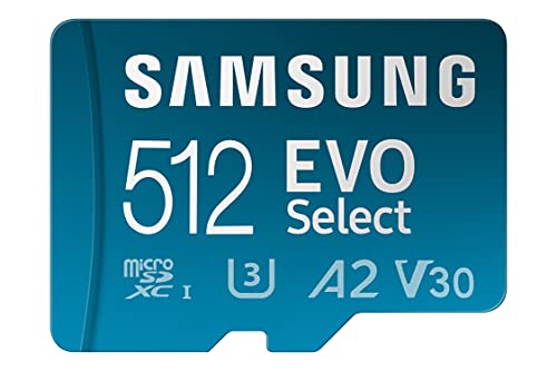 Schnäppchen: Samsung EVO Select microSD-Karte + SD-Adapter, 512 GB, für Smartphone und Tablet, nur 30,99€ (statt 39,99€)