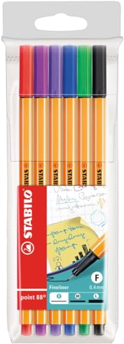 Fineliner – STABILO point 88 – 6er Pack für nur 2,82€ statt 6,62€ [Prime]