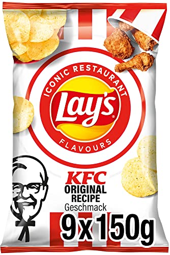 Lay’s KFC Kentucky Fried Chicken – Knusprig gewürzte Kartoffelchips für eine gelungene Party (9 x 150 g) jetzt nur 10,07€ – Spare 7,84€!