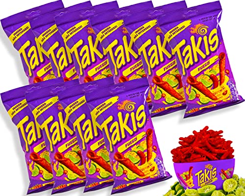 Takis Chips Fuego Chips Box – (Pack von 10) je 56g für nur 12,49€