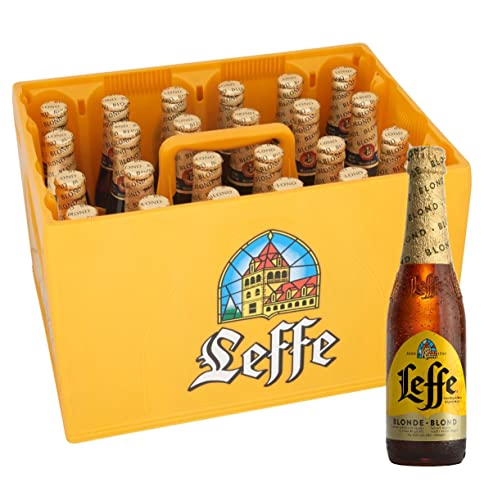 Leffe Blonde Flaschenbier, MEHRWEG im Kasten – Authentisches blondes Klosterbier aus Belgien