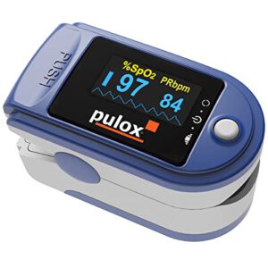 Pulsoximeter PULOX PO-200 Solo in Blau – Messung von Puls und Sauerstoffsättigung am Finger für nur 14,15€ (statt 19,90€)