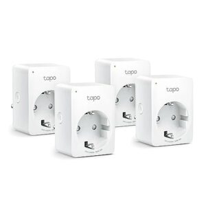 TP-Link Tapo Smart WLAN Steckdose,Alexa Steckdose 4er Pack, Smart Home WiFi Steckdose, Alexa Zubehör,funktioniert mit Alexa,Google Home,Tapo App, Sprachsteuerung, Fernzugriff,Kein Hub notwendig, Mini – Nur 33,90€ statt 38,80€