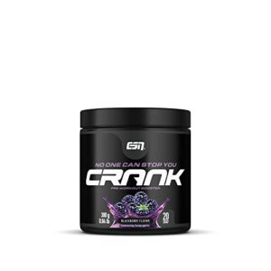 ESN Crank, Blackberry, Pulver, 380g, kompletter Pre Workout Booster zum Sonderpreis von 22,29€