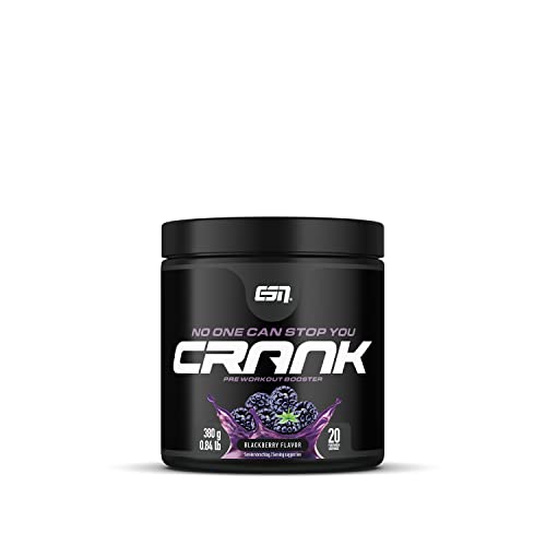 ESN Crank, Blackberry, Pulver, 380g, kompletter Pre Workout Booster zum Sonderpreis von 22,29€