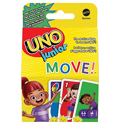 UNO Junior Move! – Aktive Variante des Kartenspiels für Kinder ab 3 Jahren, nur 4,13€ statt 7,95€ [Prime]