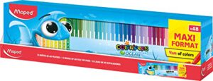 Maped – Filzstifte OCEAN – 48 Stück – XXL Packung 1/5 m – 2 mm mittlere Spitze – perfekt zum Zeichnen und Malen – resistente Spitze (Prime) – Nur 7,05€ statt 12,99€ – Jetzt bei Amazon sparen!