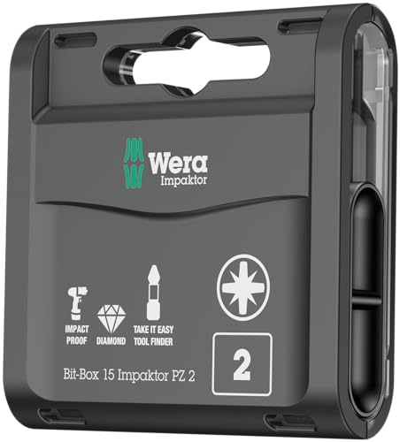Wera 05057763001 Box 15 Impaktor PZ 2 Bit-Sortiment für nur 11,99€ – Spare 1,60€