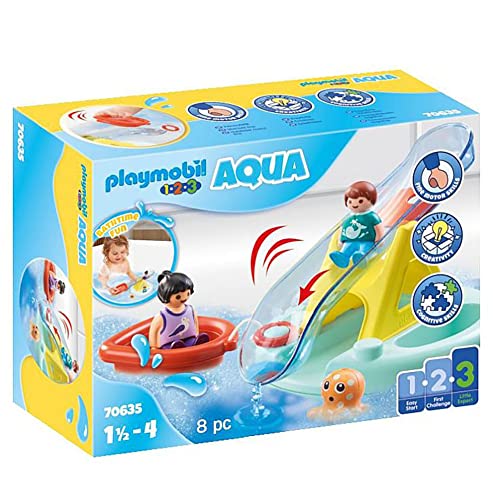 PLAYMOBIL 1.2.3 Aqua 70635 Badeinsel mit Wasserrutsche für nur 7,98€ statt 13,98€ [Amazon Prime]