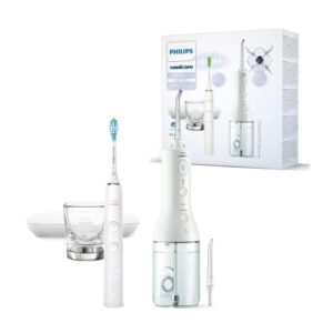 Schnapp dir die Philips Sonicare Power Flosser Munddusche und DiamondClean 9000 elektrische Zahnbürste für nur 89,99€ und spare 60€