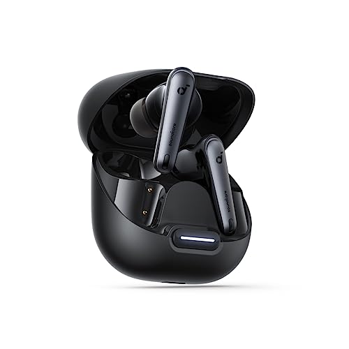 soundcore by Anker Liberty 4 NC Bluetooth-Kopfhörer: 98,5% Noise Cancelling, Hi-Res Sound, 50H Wiedergabe (Schwarz) – nur 59€ statt 89,99€