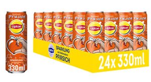Spare 65% auf LIPTON ICE TEA Sparkling x twenty4tim – Erfrischender Eistee mit Pfirsich Geschmack