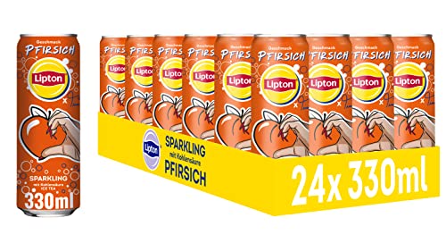 Spare 65% auf LIPTON ICE TEA Sparkling x twenty4tim – Erfrischender Eistee mit Pfirsich Geschmack