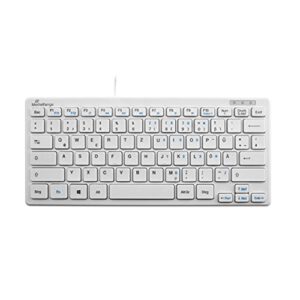 Prime: MediaRange kabelgebundene Kompakt-Tastatur mit 78 ultraflachen Tasten, QWERTZ, weiß – nur 5,60€ statt 11,88€
