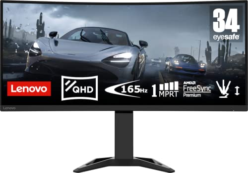 Lenovo G34w-30 | 34″ QHD Gaming Monitor | 165Hz | 0,5ms Reaktionszeit | nur 339€ statt 353,99€