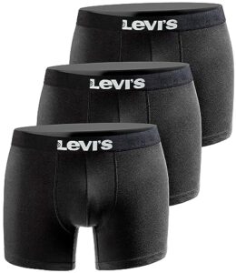Levi’s Herren Boxershort Print Limited Black Edition 3er Pack – Black New One – Gr. M: Nur 19,59€ statt 34,99€