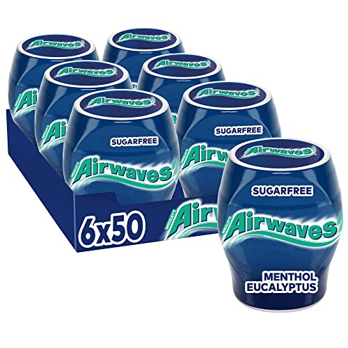 Jetzt zugreifen: Airwaves Menthol & Eucalyptus Kaugummi – 6 Dosen für nur 9,67€