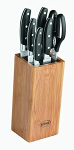 Rösle Cuisine Bürsten Messerblock bestückt 7-tlg. – Hochwertiges Messerblock-Set für nur 50,07€ statt 68,94€