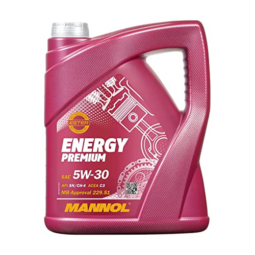 MANNOL Energy Premium 5W-30 API SN/CF Motorenöl, 5 Liter – Jetzt nur 22,49€ (Prime)