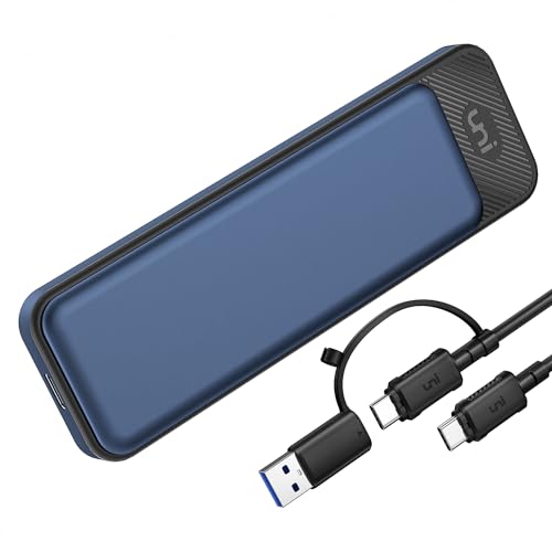 uni NVMe SATA M.2 SSD Gehäuse 10Gbps USB 3.2 Gen 2: Schneller Speicher für unterwegs!