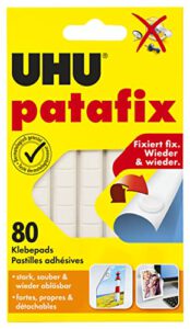 2x UHU patafix, wieder ablösbar und verwendbar, 80 Stück für nur 3,84€ – Spare 35%!