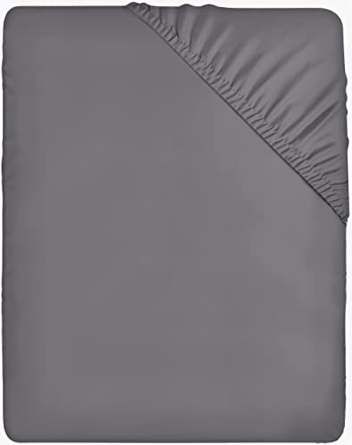 Utopia Bedding – Spannbettlaken 180x200cm – Grau – Gebürstete Polyester-Mikrofaser Spannbetttuch – Nur 8,73€ statt 10,99€
