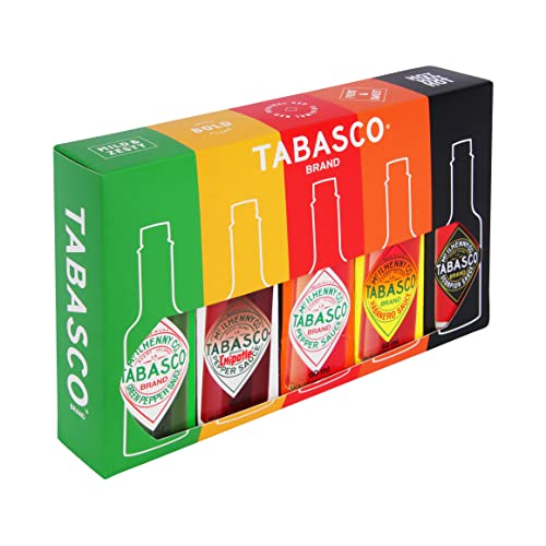TABASCO Brand Geschenk-Set: 5 Glasflaschen scharfe Chili-Sauce (5*60ml) – Jetzt nur 16,11€ statt 22,94€