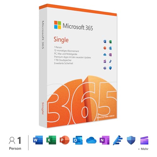Spare 14% bei Microsoft 365 Single | 12 Monate, 1 Nutzer