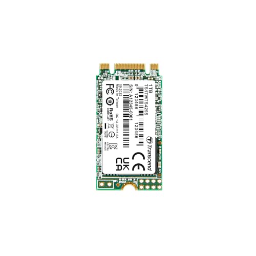 Transcend 1To M.2 2242 SSD SATA3 B+M Key – Nur 46,99€ statt 69,34€