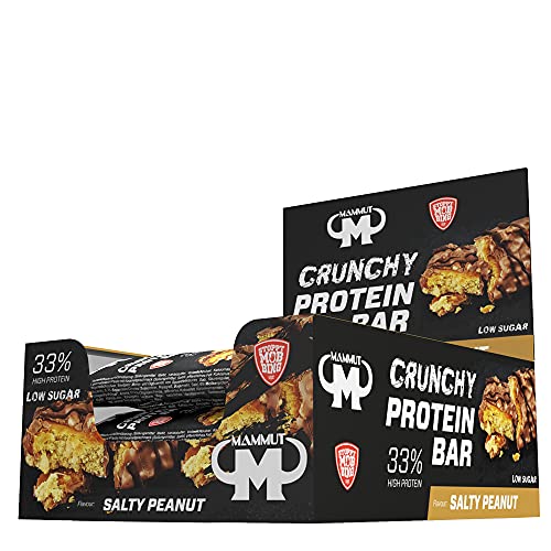 Mammut Nutrition Crunchy Protein Bar | Salty Peanut | 12er Pack für nur 10,56€ – 50% Rabatt!
