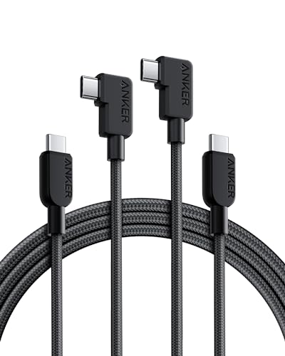 [2er-Pack] Anker USB-C Kabel mit Winkelstecker – Schnelles Laden und Komfortable Verbindung für nur 9,58€