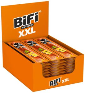 BiFi Original XXL – (30 x 40g) – Herzhafter Salami Fleischsnack – Geräucherte Wurst als Snack to go | Nur 22,32€ statt 32,70€! | Prime Spar-Abo