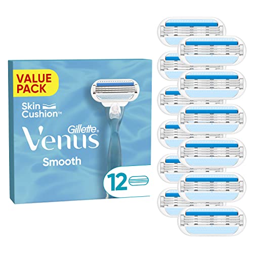 Gillette Venus Smooth Damenrasierer Ersatzklingen – Set von 12 – nur 10,95€ statt 24,95€ bei Amazon