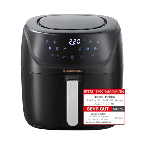 Spare 45%: Russell Hobbs Heißluftfritteuse XXL 8l für nur 88,88€ statt 149,99€