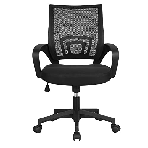 Yaheetech Bürostuhl: Ergonomischer Schreibtischstuhl mit Atmungsaktiver Rückenlehne