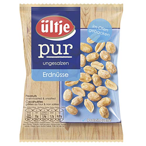 Ültje pur Erdnüsse, im Ofen gebacken & ungesalzen, 200g – Jetzt zum Sparpreis von 1,35€ statt 2,19€!