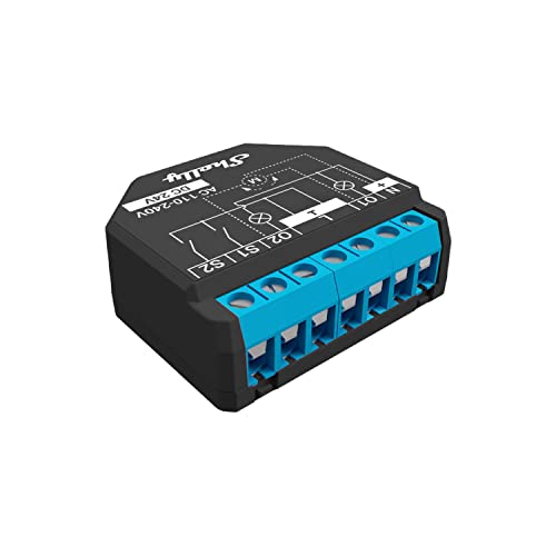Shelly Plus 2PM | Wlan & Bluetooth 2 Kanäle Smart Relais Schalter 16A mit Leistungsmessung für nur 25,56€ (statt 28,30€)