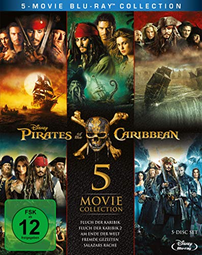 Pirates of the Caribbean 1-5 Box [Blu-ray]: Das ultimative Abenteuerpaket für nur 27,17€ (statt 32,99€)