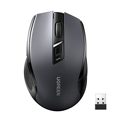 UGREEN 2.4G Maus kabellos mit 4000 DPI – Ergonomisches Design und leise Klickgeräusche für nur 10,99€