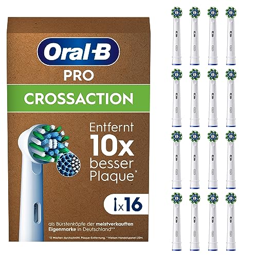 16 Stück Oral-B Pro CrossAction Aufsteckbürsten für elektrische Zahnbürste – 33,27€ (statt 43,48€)