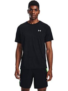 Under Armour Herren ua streaker atmungsaktives Sport Shirt kurzärmliches T Shirt mit enganliegender Passform, Black / Black Reflective, XL EU – nur 13,99€ statt 25,07€ [PRIME]