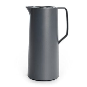 Emsa N41701 Motiva Isolierkanne | 1 Liter | Quick-Press-Verschluss | 12h heiß, 24h kalt | Glaskolben | Made in Germany | Nordisches Design | Anthrazit – Jetzt für nur 16,99€ statt 20,21€