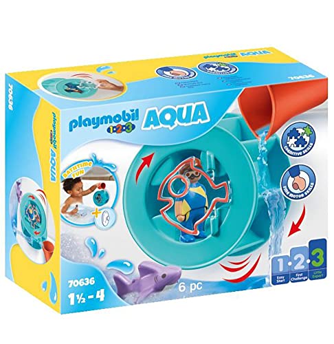 Schnäppchen-Fuchs: PLAYMOBIL 1.2.3 Aqua 70636 Wasserwirbelrad mit Babyhai für nur 5,99€ statt 10,73€