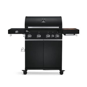 BURNHARD 4-Brenner Gasgrill Big FRED Deluxe BLACK 2023 inkl. Backburner – Spitzenqualität zum Sonderpreis