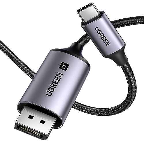 UGREEN USB C auf DisplayPort 1.4 Kabel 8K 60Hz 30Hz 4K 240Hz 144Hz HDR VRR Thunderbolt 4 3 DP1.4 Kabel – 15,99€ statt 25,99€