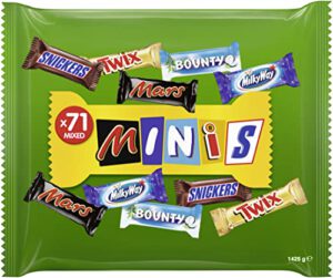 Snickers, Mars, Twix und weitere Mini Schokoriegel im Großpack – 71 Riegel für nur 12,58€