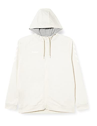 Hummel GO Cotton Zip Hoodie Sweatshirt, EGRET Melange, S – Nur 17,99€ statt 27,87€